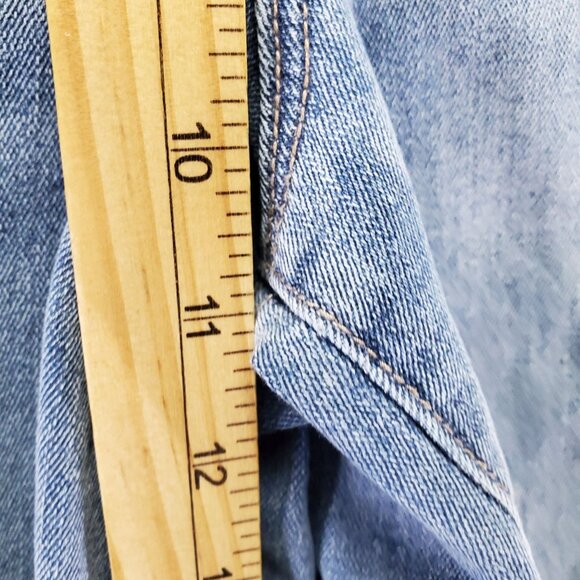 Nicole Miller Jeans Women Size 10 Blue Soho High Rise Ankle Slim Distressed Deni - Picture 10 of 14